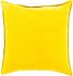 Cotton Velvet Pillow with Down Fill (Yellow)