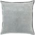 Cotton Velvet Pillow with Down Fill (Gray)