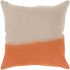 Dip Dyed2 Pillow with Down Fill (Light Gray, Orange)