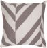 Fallon Pillow with Down Fill (Gray, Ivory)