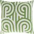 Turnabouts Pillow with Down Fill (Green, Ivory)