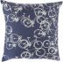 Pedal Pillow with Down Fill (Navy Blue, Light Grey)