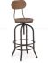 Twin Peaks Adjustable Height Bar Chair (Distressed Natural)