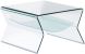 Yoga Side Table (Clear & Frosted)