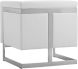 Soho Armchair (Stainless Steel & Cantina White)