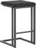 Boone Counter Stool (Set of 2 - Onyx with Dark Grey Base)