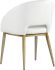 Thatcher Dining Armchair (Champagne Gold & Snow)