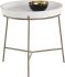 Remy End Table (Concrete with Antique Brass Base)