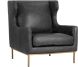 Virgil Lounge Chair (Marseille Black Leather)