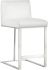 Dean Counter Stool (Stainless Steel & Cantina White)