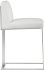 Dean Counter Stool (Stainless Steel & Cantina White)