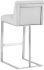Dean Barstool (Stainless Steel - Cantina White)