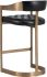 Beaumont Barstool (Bonded Leather with Antique Brass Base)