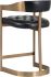 Beaumont Counter Stool (Bonded Leather with Antique Brass Base)