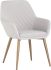 Jayna Dining Armchair (Fabric with Champagne Gold Base)