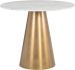 Damon Bistro Table (Marble with Gold Base)