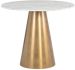 Damon Bistro Table (Marble with Gold Base)
