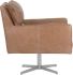 Easton Swivel Lounge Chair (Marseille Camel Leather)