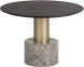 Monaco Coffee Table (Dark Grey Marble & Wood with Gold Base)