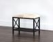Bria Bench (Cowhide with Black Base)