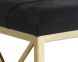 Bria Bench (Cowhide with Antique Brass Base)
