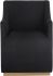 Zane Wheeled Lounge Chair (Abbington Black)