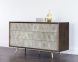 Aniston Dresser (Brown Leather & Wood with Antique Brass Base)