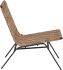 Omari Lounge Chair (Leather with Black Base)