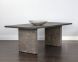 Rebel Dining Table (Grey Marble & Charcoal Grey & 82.75 Inch)