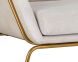 Watts Lounge Chair (Gold & Polo Club Muslin Bravo Cream