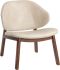 Frankie Lounge Chair (Bravo Cream & Bravo Cognac)