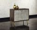 Aniston Sideboard (Small - Leather & Wood with Antique Brass Base)