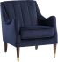 Patrice Lounge Chair (Abbington Navy)