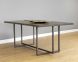 Jade Dining Table (Ash Grey Wood with Antique Silver Base)