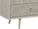 Aniston Commode (Laque Blanche & Galuchat Taupe)