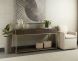 Rebel Console Table With Drawers (Gold & Charcoal Grey)