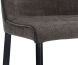 Klaus Counter Stool (Faux Leather & Fabric with Black Base)