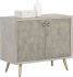 Aniston Sideboard (Small - White Ceruse & Taupe Shagreen)