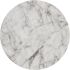 Goya End Table (Marble Look & White)