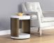Cavette End Table (Grey & Gold)
