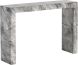 Axle Console Table (Marble Look & Grey)