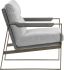 David Lounge Chair (San Remo Winter Cloud & Antonio Charcoal)