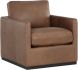 Portman Swivel Lounge Chair (Marseille Camel Leather)