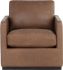 Portman Swivel Lounge Chair (Marseille Camel Leather)