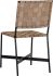 Omari Dining Chair (Set of 2 - Black & Light Tan Leather)