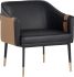 Carter Lounge Chair (Napa Black & Napa Cognac)