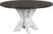 Cypher Dining Table Base (Marble Look & White)