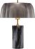 Aludra Lampe de Table (Marbre Gris et Argent Antique)