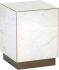 Daines End Table (White Marble)