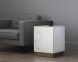 Daines End Table (White Marble)